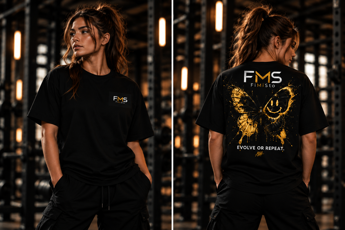 FMS FiMiSto 'Evolve or Repeat' Butterfly Graphic T-Shirt