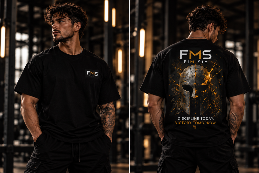 FIMISTO FMS Discipline Today Victory Tomorrow Motivational T-Shirt