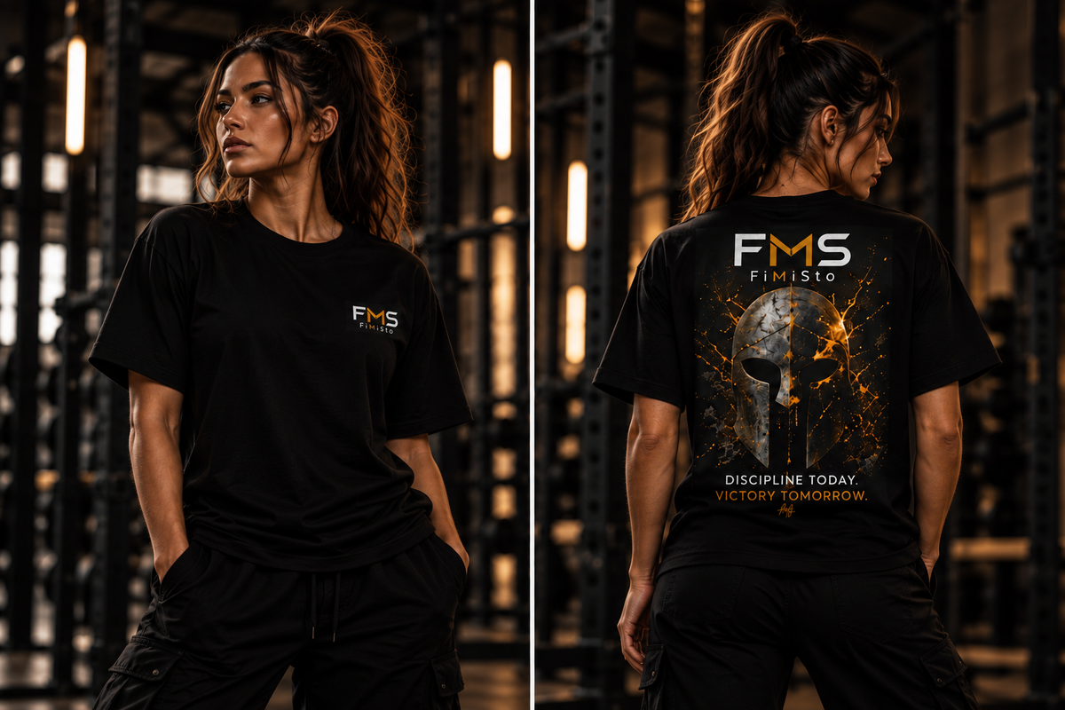 FIMISTO FMS Discipline Today Victory Tomorrow Motivational T-Shirt